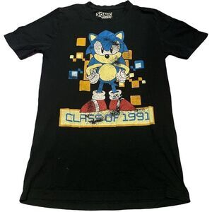 Vintage Rare Collectible Official Sega Sonic Graphic Print Tee